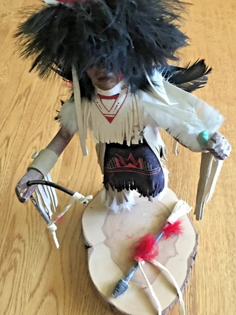 Native American Traditional Dancer Kachina Doll LARGE SIGNED Julie h. C# 402706